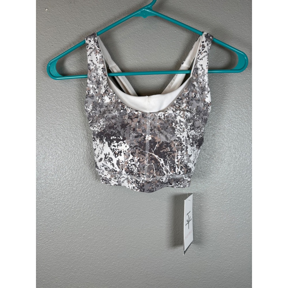 Soybu Activewear Camo Sports Bra Top Women's Size Small‎ NWT Workout Gym Fitness